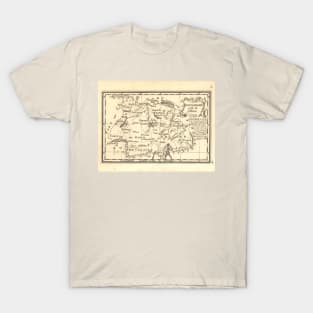 1774 Switzerland Antique Map T-Shirt